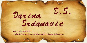 Darina Srdanović vizit kartica